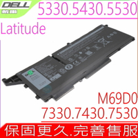 DELL M69D0 電池 戴爾 Latitude 5330 5430 5530 7330 7530 7430 2in1 P136G P136G002 P104F P137G 293F1 404T8 