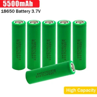 18650 Battery 3.7V 5500mAh Discharge 18650 Li-ion Battery 3.7v Rechargable Battery for Flashlight Free Shipping