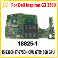 18825-1 Mainboard for Dell Inspiron G3 3590 Laptop Mainboard with i5-9300H i7-9750H CPU GTX1650 GPU DDR4 Fully tested