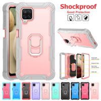 Samsung A52 A72 A12 A32 Phone Case For Samsung Galaxy S20 FE 5G Silicone Cover Back Protective Ring Cover Heavy Duty