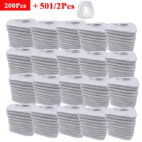 50/300pcs 5N11 Industry Cotton Filters 501 Cover Replaceable For 3M 6200/7502/6800 Gas Dust Proof Mask Respirator Accessories