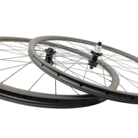 Light 29er Lefty 2 carbon wheels 28 hole Asymmetric XC MTB offset bicycle wheelset 650B 27.5in beadless Tubeless bike rims