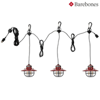 【露營趣】 Barebones LIV-267 串連垂吊營燈(紅) LED燈 吊燈 IPX4 防水 USB充電 250流明 露營燈 野營燈 燈具 居家照明