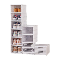 【Lebon life】一體式折疊鞋櫃鞋盒/6層(收納櫃 收納盒 置物櫃 置物盒)