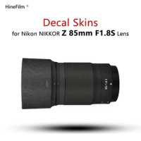 Nikkor 85 1.8 Lens Premium Decal Skin For Nikon Nikkor Z 85mm f/1.8 S Lens Protector Wrap Cover Sticker 3M Premium Wraps Cases