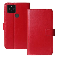 For Google Pixel 5 5.78" Case Luxury Leather Flip Wallet Cover Phone Case for Google Pixel 5 Protective Case