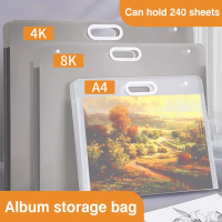 bythe Mudah A2/A3/A4 Folder Fail Boleh alih 4K/8K/16K Album Gambar Kalis air Beg Lukisan Pejabat Sek