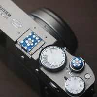 Sakura Camera Hot Shoe Cover For Fujifilm X100V XT30 X100VI Camera Shutter Button For Sony A7M4 A6300 A6400 Canon R R6 Nikon Z8