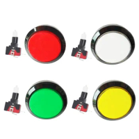 5 Colors 100mm Big Dome Convex Type LED Lit Illuminated Push Buttons For Arcade Machine Video Games Parts 12VDC
