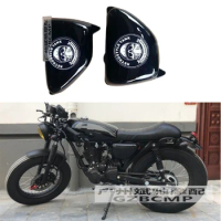 Motorcycle Vintage Side cover Black White for Honda CG125 CG110 CG125