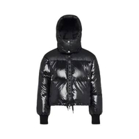Pyrenex Altic Hooded Down Jacket Black Women 38 Black