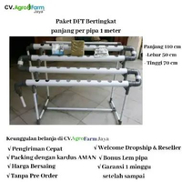 PAKET INSTALASI MODUL KIT HIDROPONIK SET DFT 20 - 36 LUBANG