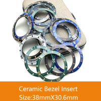SKX007 Ceramic Bezel Insert, Size 38mm X 30.6mm Curved for Seiko SKX007/SKX009/SKX011/SKX171/SKX173/SRPD Cases Accessories01