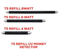 Lampu refill neon UV TL T5 4W 6W 8W Money Detektor Uang ASLI dan Palsu UPAL 4 WAT T5
