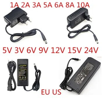 AC 110-240V DC 5V 6V 8V 9V 10V 12V 15V 0.5A 1A 2A 3A Universal Power Adapter Supply Charger Adaptor Eu Us For LED Light Strips