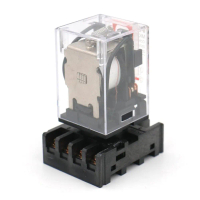 Bộ 1 Rơ-le Công Suất MK2P-I cho Mục Đích Chung 10A 8 Chốt DPDT Kèm Jack PF083A