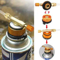 Outdoor Camping Gas Stove Propane Refill Adapter LPG Flat Cylinder Burner Gas Charging Tank Coupler Container Adapter Save