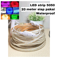 lampu Led strip 20 meter lampu hias plafon 220v siap pakai lampu selang