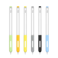 Silicone Case For Apple Pencil 2 Anti-fall Colorful Soft Protective Sleeve Cover For Apple Pencil 2 2nd Tablet Touch Pen
