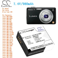 Cameron Sino 980mAh Camera Battery for Panasonic Lumix DMC-GF6T-GF6W -GF6X -LX100 -LX100K -LX100S -TZ81-TZ101 Lumix DMC-TZ100