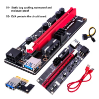 PCI-E 16X Board Replacement 4Pin 6Pin Power PCI Express 1X to 16X Riser Card PCI-E Extender Adapter for GPU Mining Miner