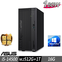 ASUS 華碩 M701MER 商用電腦 i5-14500/16G/M.2-512GB+1TB/W11P