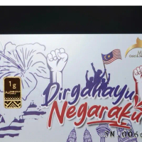 Meem Gold 1 Gram Au999.9 24K Dirgahayu Negaraku