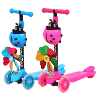 New Funny Kids Toy Novelty Mini Plastic Scooter Learn to Steer Adjustable Height Supplies Kids Relieve Boredom