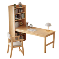 【HappyLife】實木書櫃書桌 100公分 Y10985(電腦桌 工作桌 餐桌 桌子 木桌 實木桌 木頭桌 辦公桌)