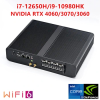 Desktop Gaming Mini PC Intel Core i7 12650H i9 10980HK NVIDIA Graphic RTX 4060 3070 3060 Mini Gamer Computer Windows 11 WiFi6