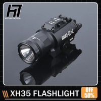Tactical Airsoft XH35 Weapon Metal Pistol Scout Light Strobe High Lumens Glock17 19 XH35 Flashlight Hunting Accessories