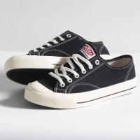 Sepatu Ventela Basic Low Black Natural Original | Sepatu Casual pria Wanita Sneakers Canvas Shoes