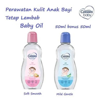 CUSSONS Baby Oil Extra 100% mild gentle isi 50+50ml soft & smooth