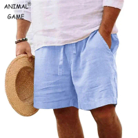New Mens Cotton Solid Color Lightweight Gym Pants en Beach Shorts Men Jogging Sport Large Short Homm