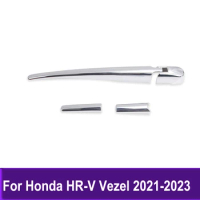 Chrome Rear Window Wipers Cover Trims For Honda HR-V Vezel 2021 2022 2023 Car Tail Wiper Strip Accessories