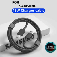 45W Super Fast Charging Cable For Samsung Galaxy S20 S21 S22 S23 Ultra Plus USB Type C Cables A54 A53 A33 A13 Note 20 10 Plus