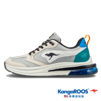 【KangaROOS 美國袋鼠鞋】男 CAPSULE 太空氣墊跑鞋(灰藍-KM31678)