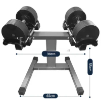 Cheap 24kg Adjustable Dumbbell Weight Lifting Dumbbells Gym Set 2kg Increments 32kg With Stand Trade 36kg 2kg 40 lbs