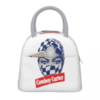 Cowboy Carter Beyonce New Album Thermal Insulated Lunch Bag for Travel Portable Food Bag Cooler Thermal Lunch Boxes