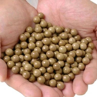 100pcs 9mm Yernea Peluru Ketapel Slingshot Ammo Hard Mud Balls Coklat