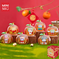 MINISO Sanrio family Fuji Yushou series blind box kawaii Hello Kitty Kuromi Pompompurin children's toy model birthday gift