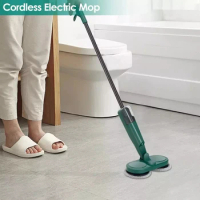 Electric Floor Spin Mop Household Water Spray Mop Wet And Dry Multifunctional Handheld Cordless Mop USB Electric Spin Mop