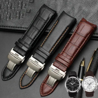 Genuine Calf Leather Watchband Watch Band Strap for Tissot COUTURIER T035 T035617 627 T035439 Watch Band 22/23/24mm Brush Buckle