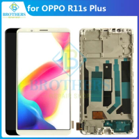 for OPPO R11S Plus LCD Screen LCD Display with Frame for R11SPlus Touch Screen Digitizer LCD Assembly Phone Replacement Test Top