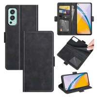 Case For Oneplus Nord 2 5G Leather Wallet Flip Cover Vintage Magnet Phone Case For One plus Nord 2 5G Coque