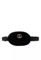 Gucci 二手 Gucci Gg Marmont Matelasse 天鵝絨腰包