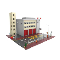 TINY TOYS - Tiny 城市 Bd1 消防局模型套裝 1pc
