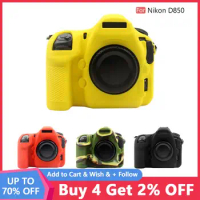 PULUZ Soft Silicone Camera Case Skin Anti-shock Camera For Nikon D850 DSLR Body Cover Protector Video Lens Bag