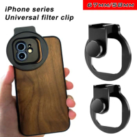 Portable Professional Metal Filter Clip Universal for iPhone 12 13 14 15Pro Max 58mm 67mm Filter Adapter Shooting Accessories