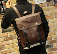 FINDSENSE Z1 韓國 時尚 潮 男 復古 皮質 戶外休閒 學生包 書包 後背包 雙肩包